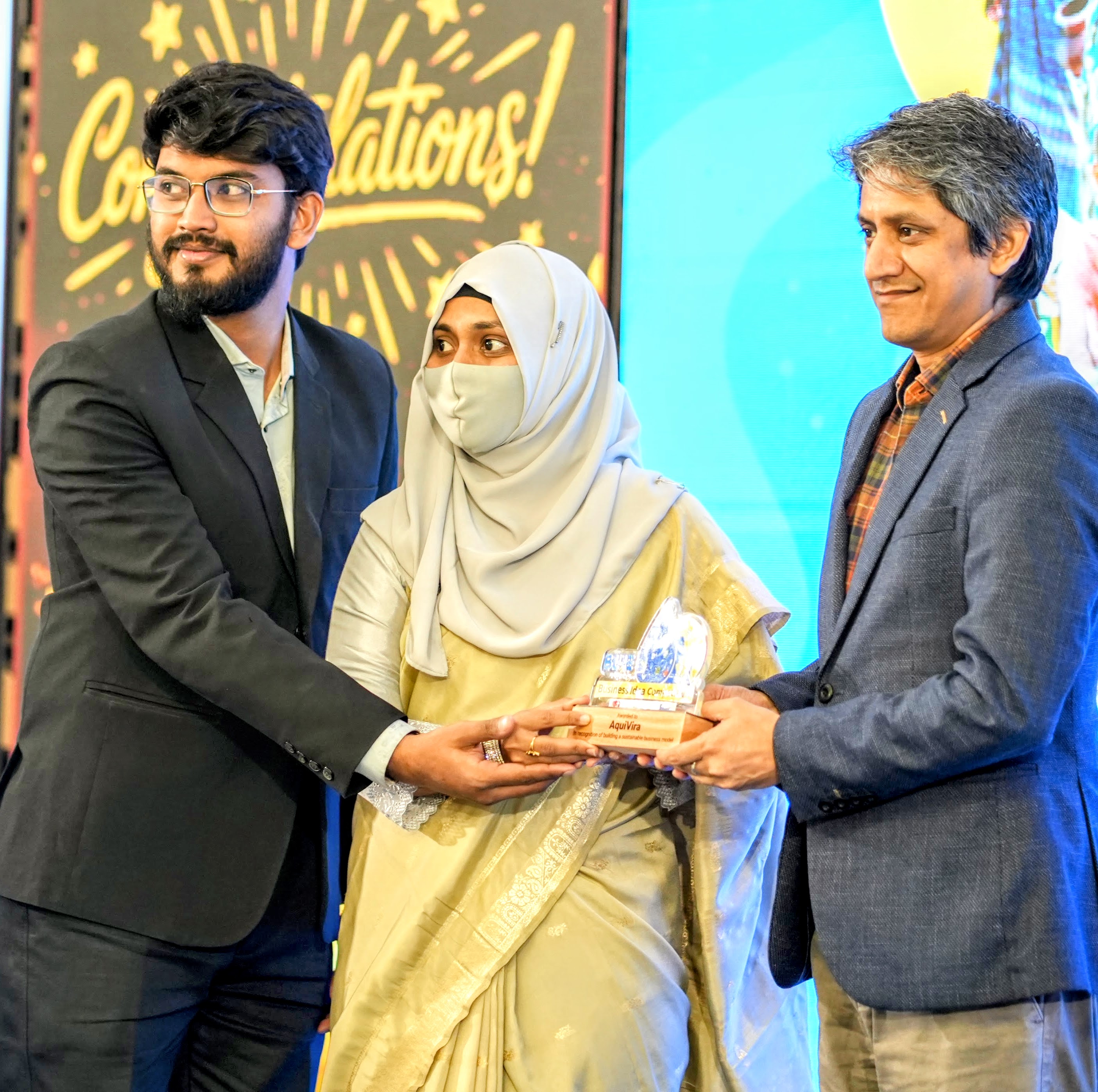 Professional team photo session